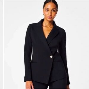 NEW SPANX ASYMMETRICAL TAILORED BALCK BLAZER